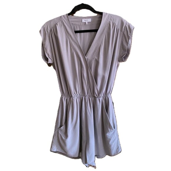 Aritzia Babaton Corbett 100% Silk Romper in gray - Picture 2 of 16